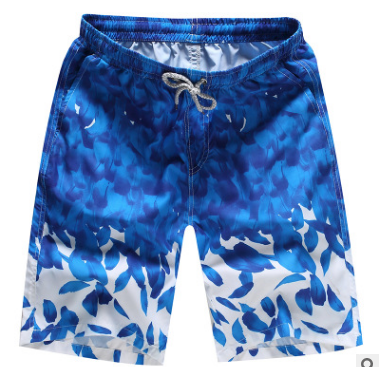 Pantaloncini da spiaggia Valstrend shop in tessuto rapido asciugatura con stampa colorata, vista frontale