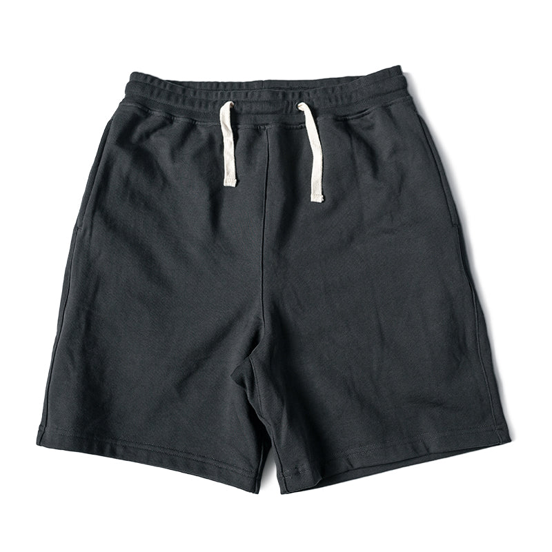 Pantaloncini corti da uomo Valstrend in cotone terry fleece, morbidi e comodi, con fascia elastica in vita e tasche frontali