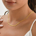 Collana moda personalizzata stile Figaro di Valstrend, con ornamento elegante in metallo, mostrata in dettaglio.