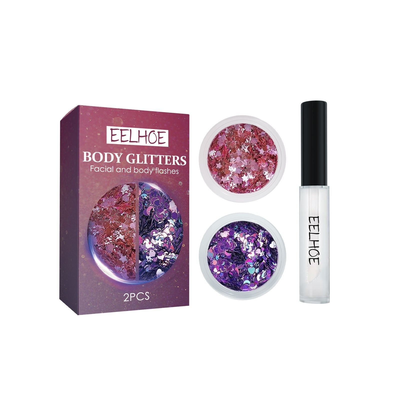 Sequins colorati per trucco viso e corpo di Valstrend, decorazione brillante e artistica per il trucco e il body painting.