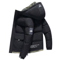 Cappotto imbottito in cotone da uomo di tendenza autunno-inverno, spessa e calda, vestibilità moderna, marca Valstrend.