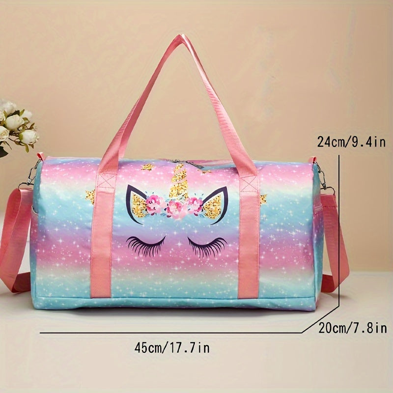 Borsa da viaggio unicorno Valstrend, tracolla singola, grande capacità, ideale per sport e viaggi all'aperto.