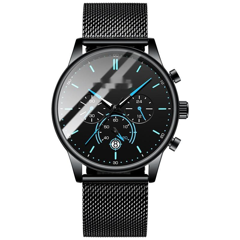 Orologio da polso femminile Valstrend con cinturino in acciaio impermeabile e quadrante luminoso, stile fashion e resistente all'acqua