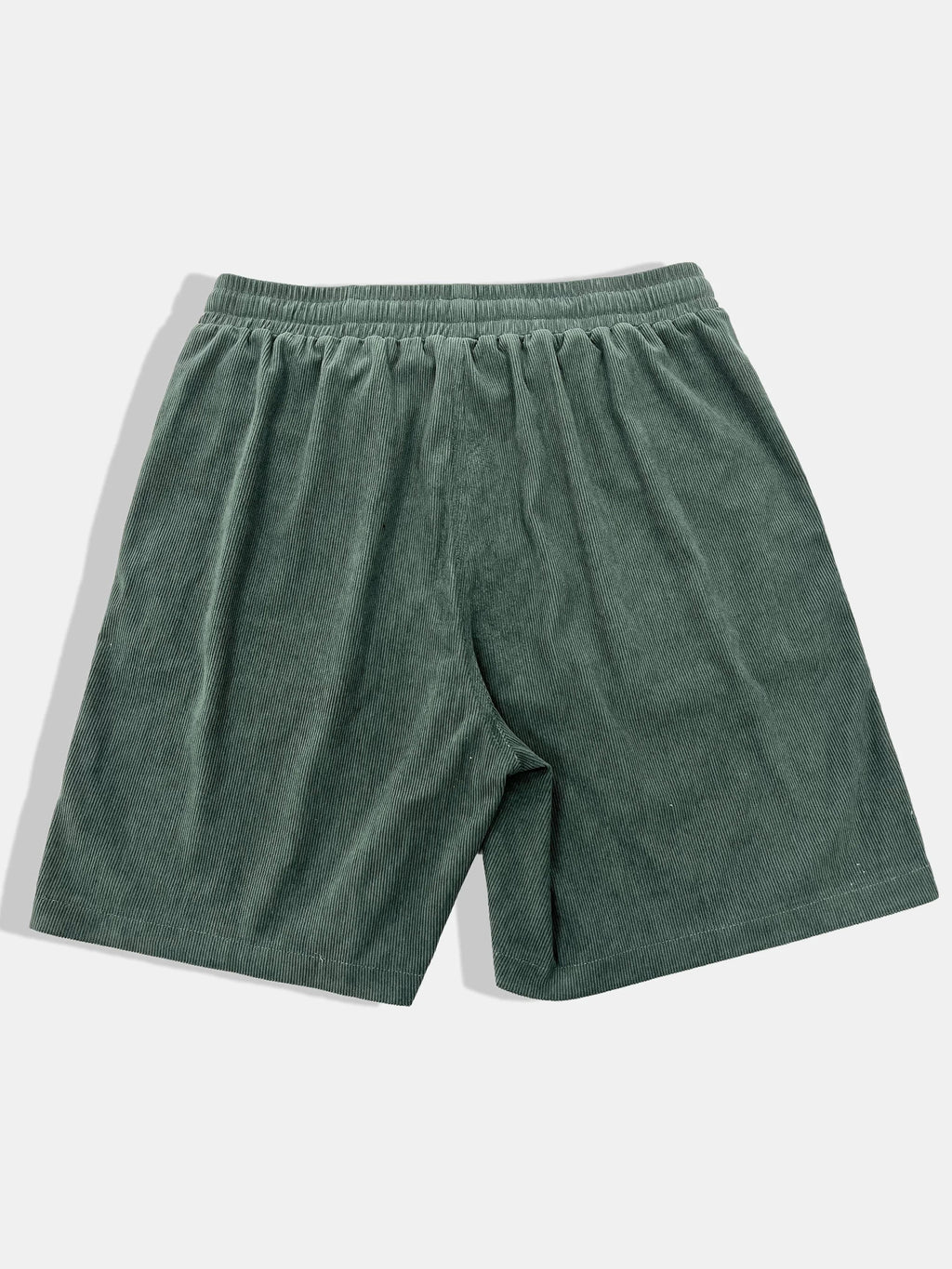 Pantaloncini corti in velluto a coste da uomo con coulisse, stile casual ed elegante, ideali per l'estate all'aperto.