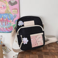 Borsa a tracolla trasparente Valstrend, stile casual e semplice, perfetta per studenti, con design creativo e pratico.