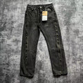 Jeans da uomo Valstrend con zip, lavati e consumati, stile casual e moderno, mostrati in questa immagine.