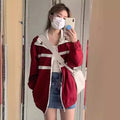 Giacca larga in stile Harajuku, moda coreana, marca Valstrend Shop, tessuto leggero e dettagli di moda giapponese