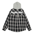 Camicia-coat da uomo Valstrend, vestibilità ampia e versatile, mostra dettagli del tessuto e stile casual.