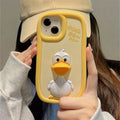 Custodia in silicone con papera 3D per iPhone, design divertente e shockproof, morbida e protettiva, marchio Valstrend shop
