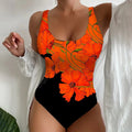 Costume intero femminile Valstrend con stampa 3D, vestibilità aderente e design elegante per mare e piscina.