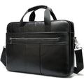 Valstrend borsa da uomo in pelle di prima qualità, valigetta business in cuoio portatile con tracolla regolabile.