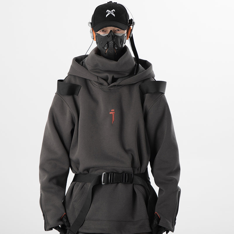 Felpa con cappuccio a collo alto Valstrend, tessuto woven funzionale e alla moda, dettagli con cappuccio e vestibilità trendy