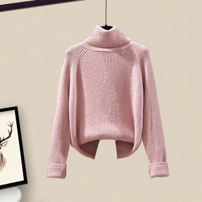 Women's Casual Sweater Haren Pants And Velvet Cotton Suit Set