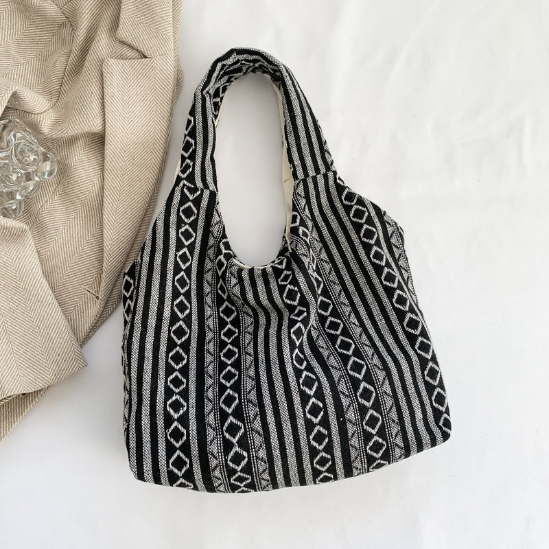 Borsa a spalla Valstrend, grande capacità, stile retrò, elegante e spaziosa, ideale per il tempo libero e l'uso quotidiano.