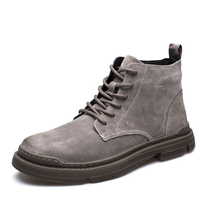 Scarpe da lavoro Valstrend Tide War Wolf Mid-help, stivali da uomo stile britannico in tessuto desert.