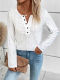 Camicia da uomo Valstrend a maniche lunghe color solidale estiva con dettagli traforati, stile casual e comodo.