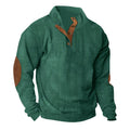 Maglione casual in velluto cotone con colletto alto e maniche lunghe, marca Valstrend, tessuto morbido e comodo.