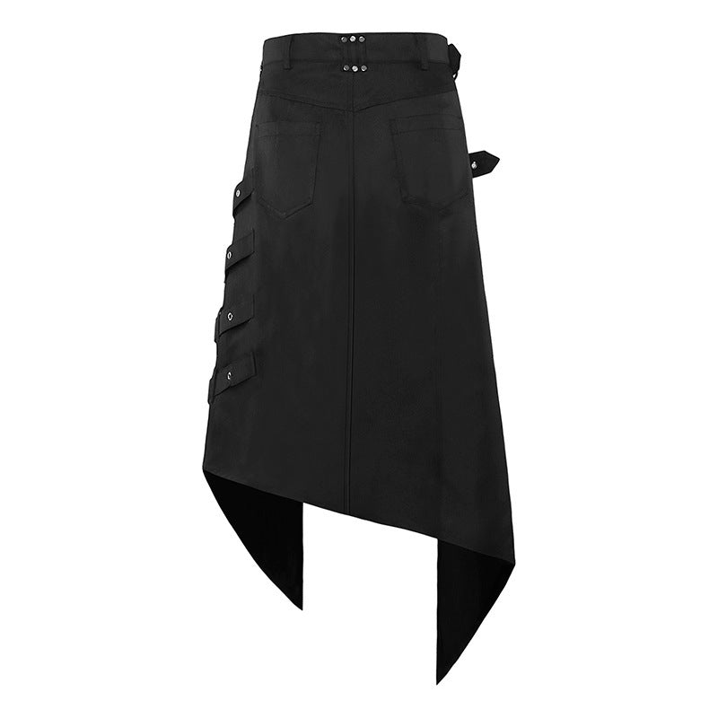Gonna punk rock e dark europee e americane, gonna simmetrica Valstrend, con dettagli in stile ashes e design distintivo.