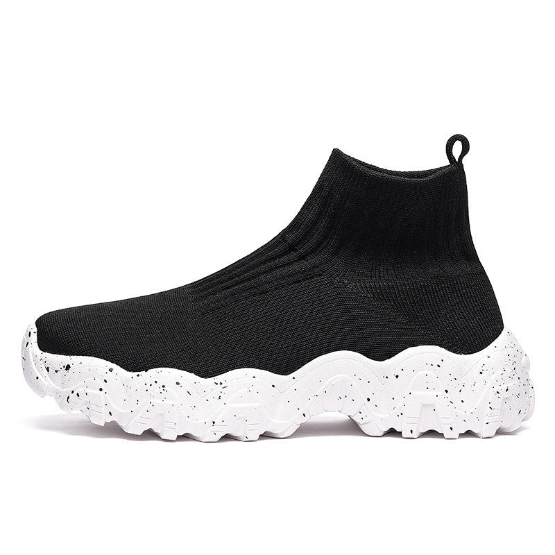 Scarpe slip-on con piattaforma colorata, modello high tube e lazy shoes di Valstrend shop, in tessuto resistente e comodo.