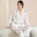 Completo casual da donna in cotone Valstrend, abbigliamento domestico comodo con top e pantaloni in tessuto morbido.