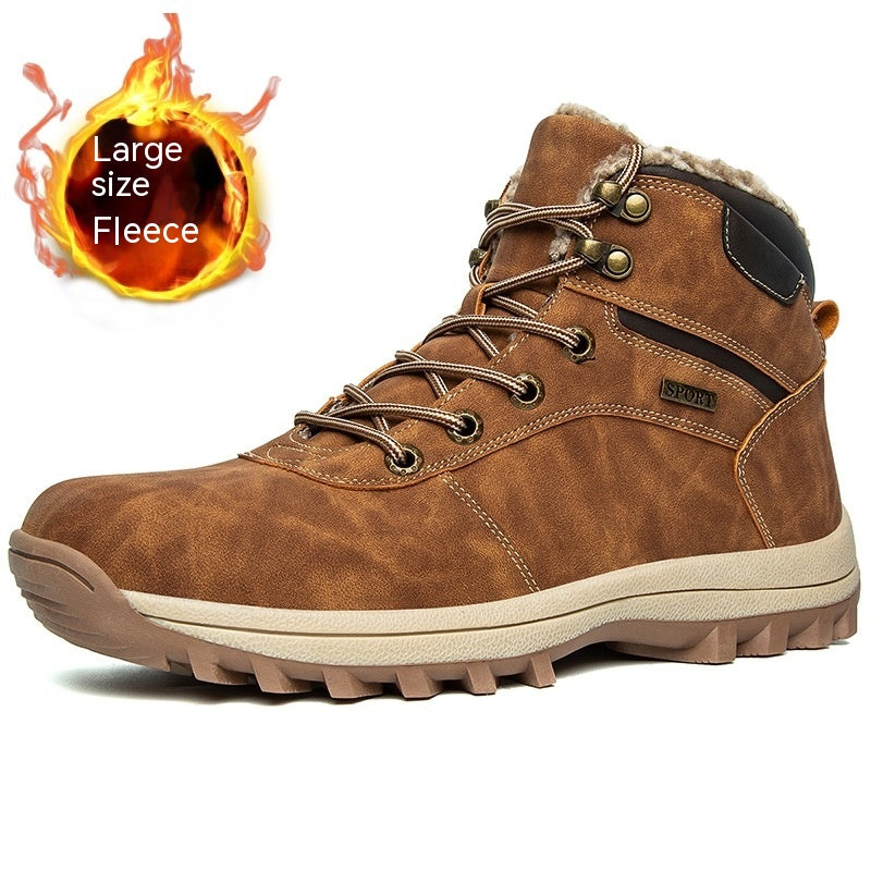 Scarpe in velluto caldo Valstrend, stivali da neve con suola platform, design invernale e comodo per il freddo.