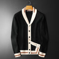 Cardigan Valstrend donna, maglione oversize con scollo a V e motivo color block, stile casual e comodo.