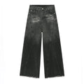 Jeans maschili casual stile retrò, pantaloni dritti e larghi Valstrend, vestibilità comoda e look vintage elegante.