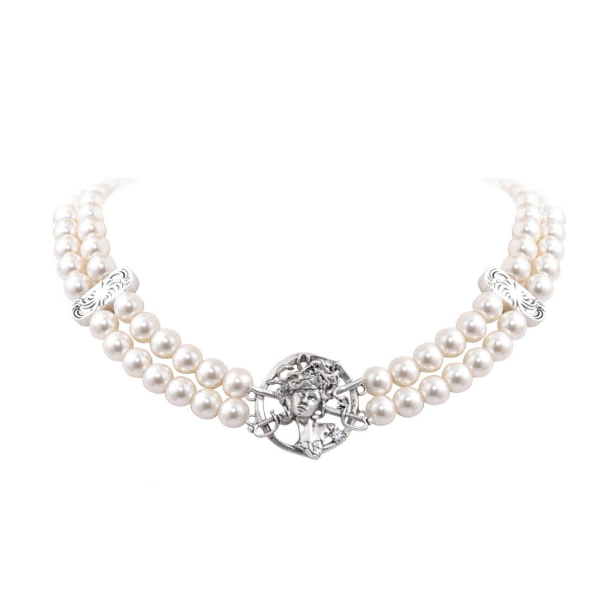 Collana vintage da donna Valstrend, stile luxury leggero con collare a catena sottile e dettagli eleganti, moda retrò femminile.