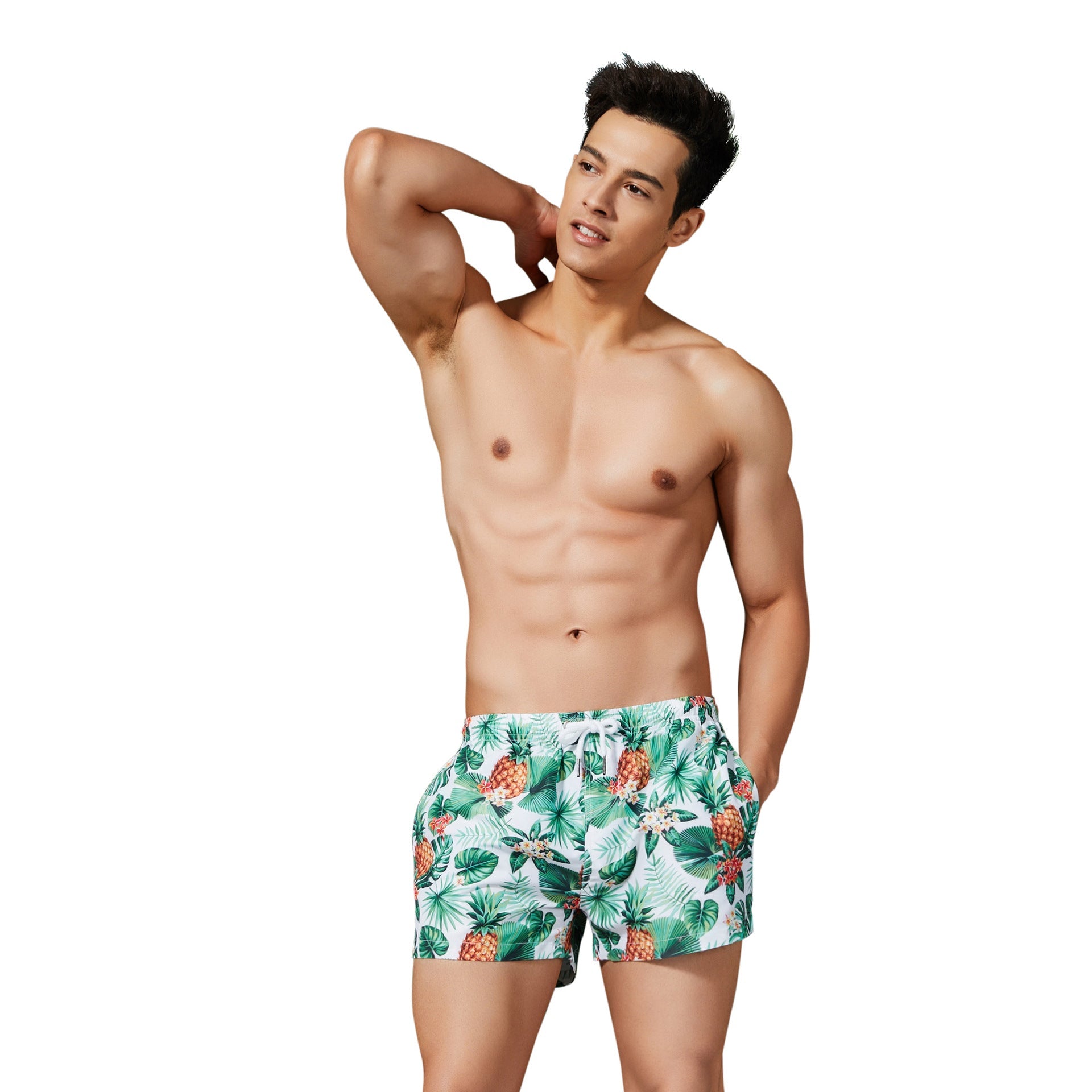 Pantaloni da spiaggia grandi Valstrend Shop, pantaloni larghi per il cortile con stampa colorata, tessuto leggero e comodo.