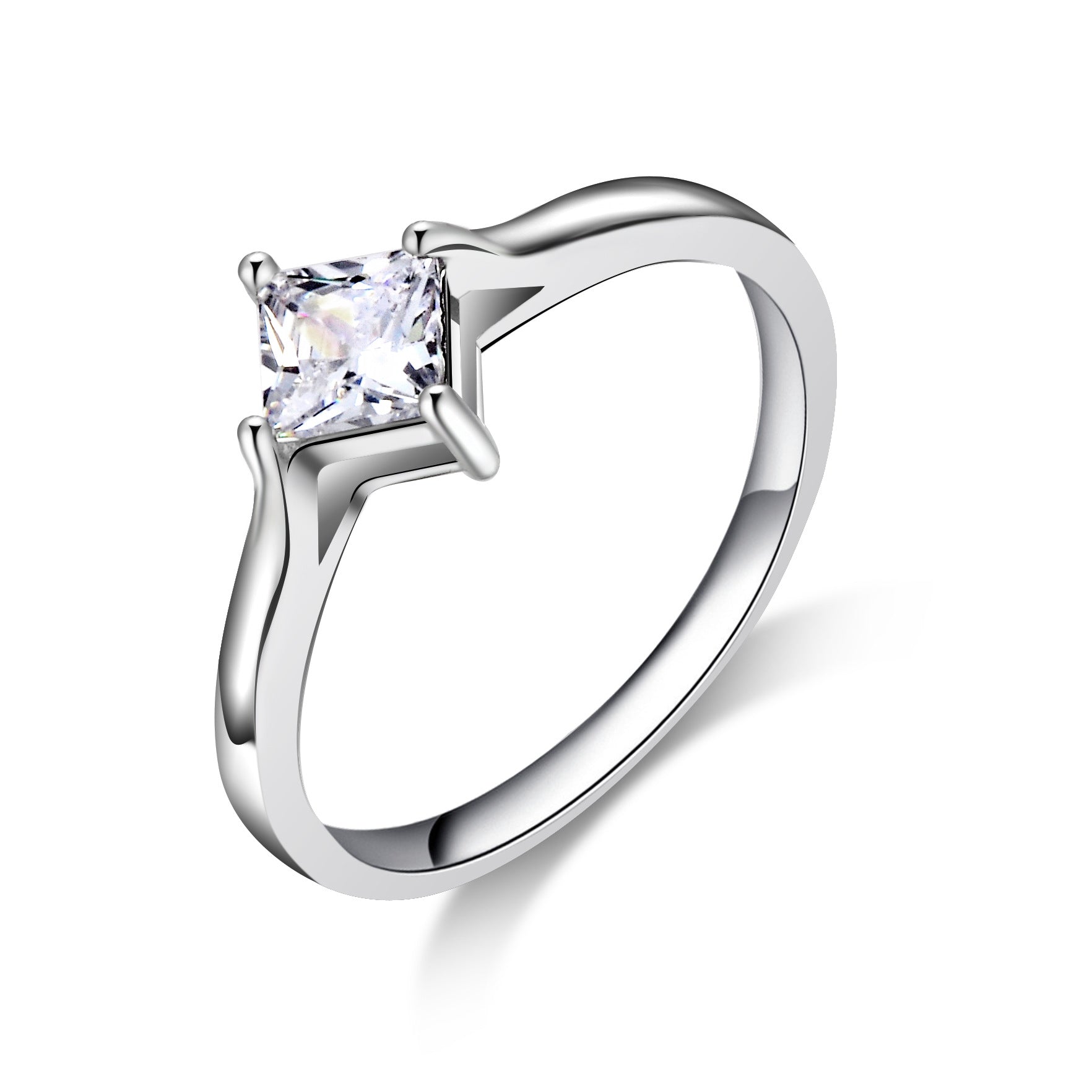 Anello di coppia Valstrend con zirconia e diamanti eterni, semplice e elegante, uomo e donna, anello di fidanzamento.