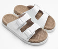 Ciabatte casual in canapa con elastico, comode per massaggi e uso domestico, marca Valstrend, con suola morbida e resistente.