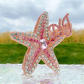 Diamond-embedded Light Luxury All-match Five-pointed Star Acetate Grip