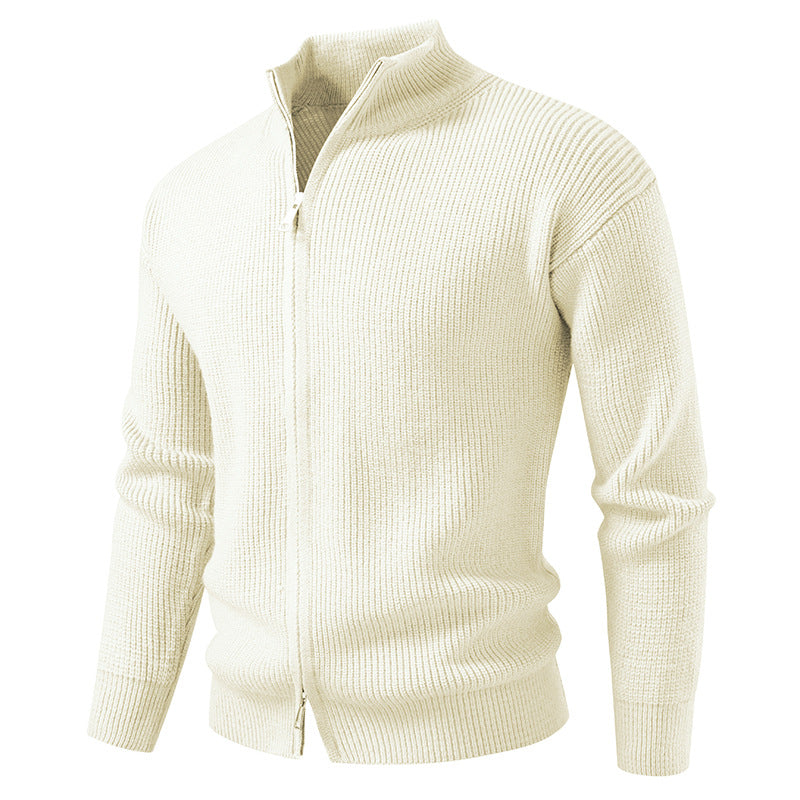 Cardigan da uomo Valstrend con zip, in morbido tessuto, stile classico, ideale per look casual e confortevoli.