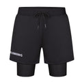 Pantaloncini da spiaggia da uomo Valstrend, doppio strato elasticizzato, anti-imbarazzo, stile casual e comodo per l'estate