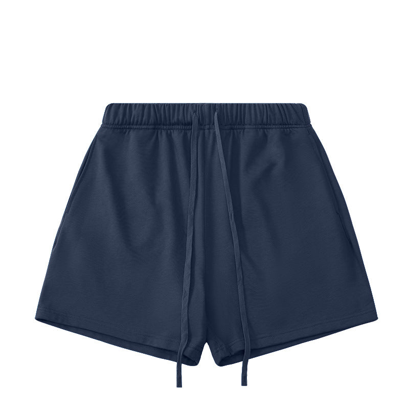Pantaloncini street style Valstrend, colore FOG, 425g, stile basic, vestibilità larga, tessuto leggero e comodo.