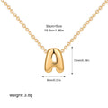 European And American 26 English Bubble Letter Necklace Balloon Letter Pendant