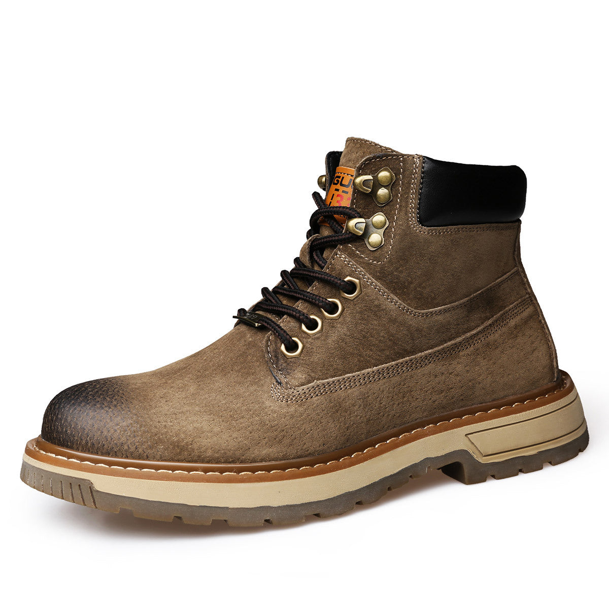 Scarpe da uomo Valstrend Neri con tomaia frostata, traspiranti e robuste, ideali per l'uso quotidiano e stile casual.