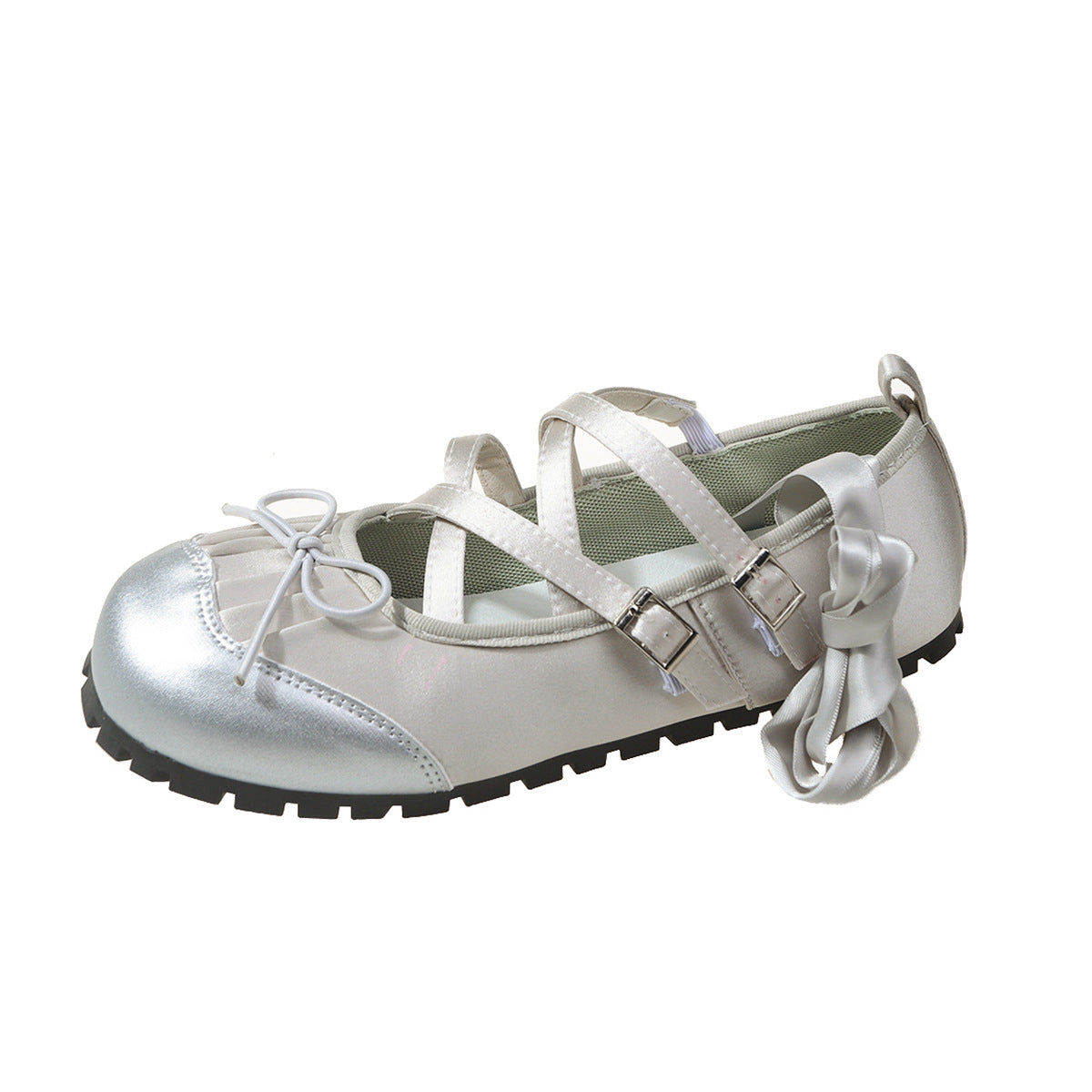 Scarpe Mary Jane casual da donna Valstrend con design speciale, basso tacco e punta aperta, comode e eleganti.