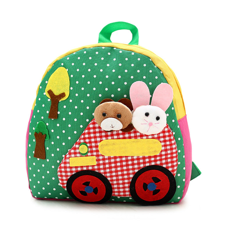 Zaino per bambini Valstrend shop, tracolla doppia, design carino con personaggi cartoon, ideale per scuola e asilo.