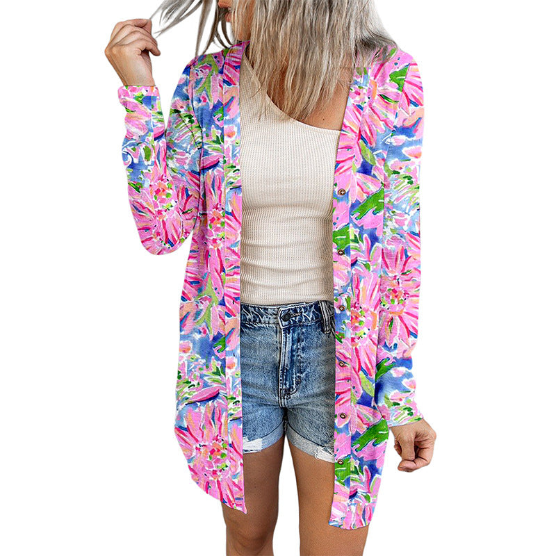 Cardigan donna Valstrend shop, leggero e traspirante con maniche lunghe, stile seaside beach, abbigliamento femminile alla moda