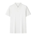 Ice Silk Seamless Polo Shirt Men's Cool Light Luxury Short Sleeve
