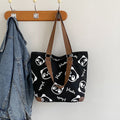 Borsa in tela con panda carino, donna, tracolla casual, design cartone animato, Valstrend Shop