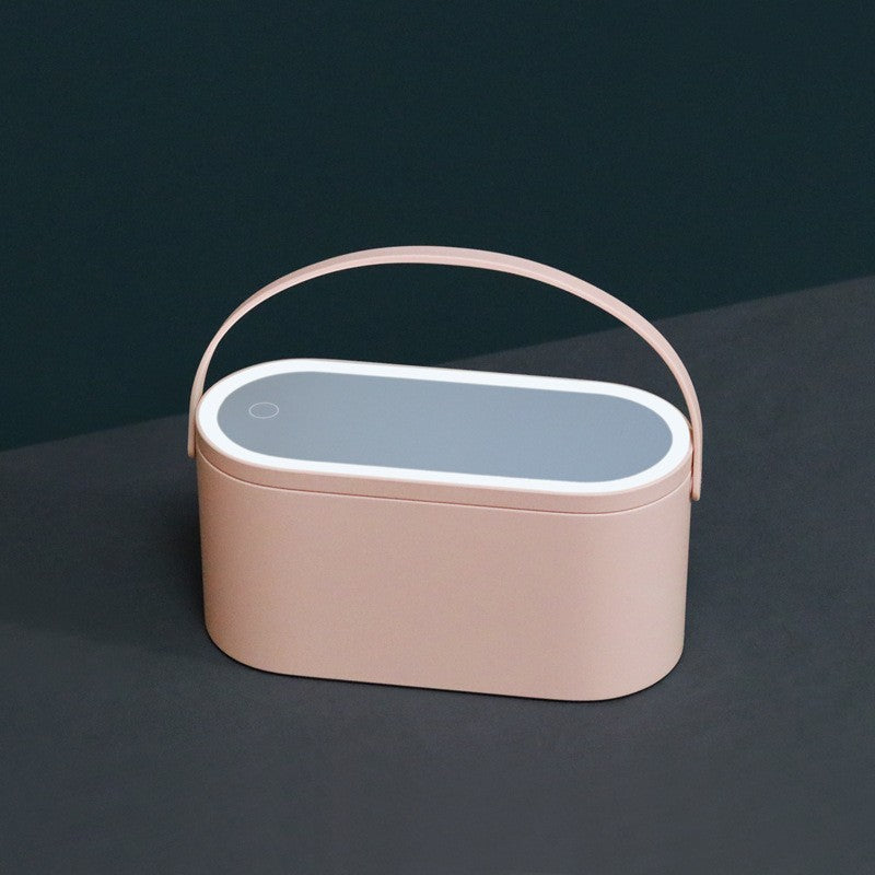 Scatola portatile con luce LED, specchio da trucco e bellezza, ideale per organizzare prodotti di make-up, marca Valstrend shop