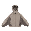 Functional Stitching Loose Zip Hooded Flight Jacket Thickened Bread Cotton Coat Jacket