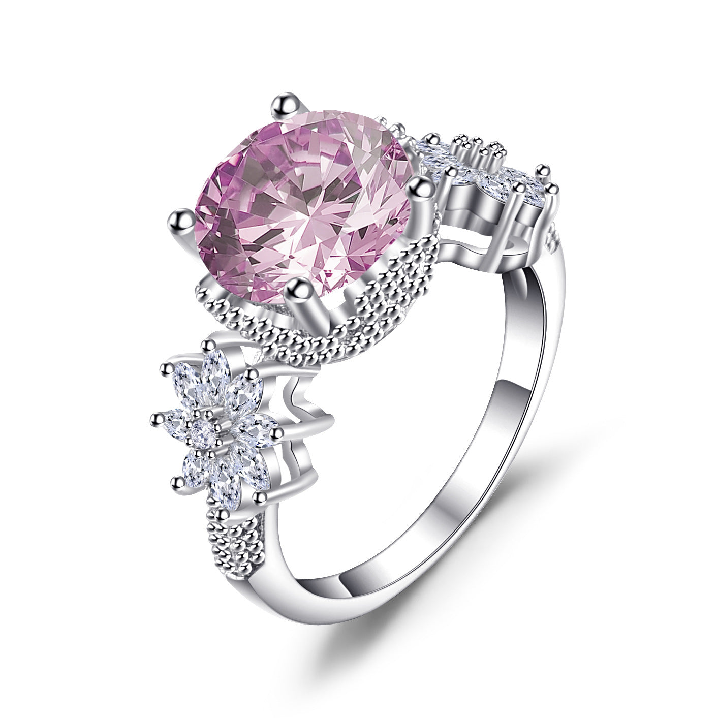 Anello a forma di diamante Valstrend, elegante anello da sposa europeo e americano con pietra brillante e design raffinato.