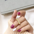 Anello aperto in argento S925 con diamanti, stile coreano mini D, da donna, design versatile, brillante e elegante.
