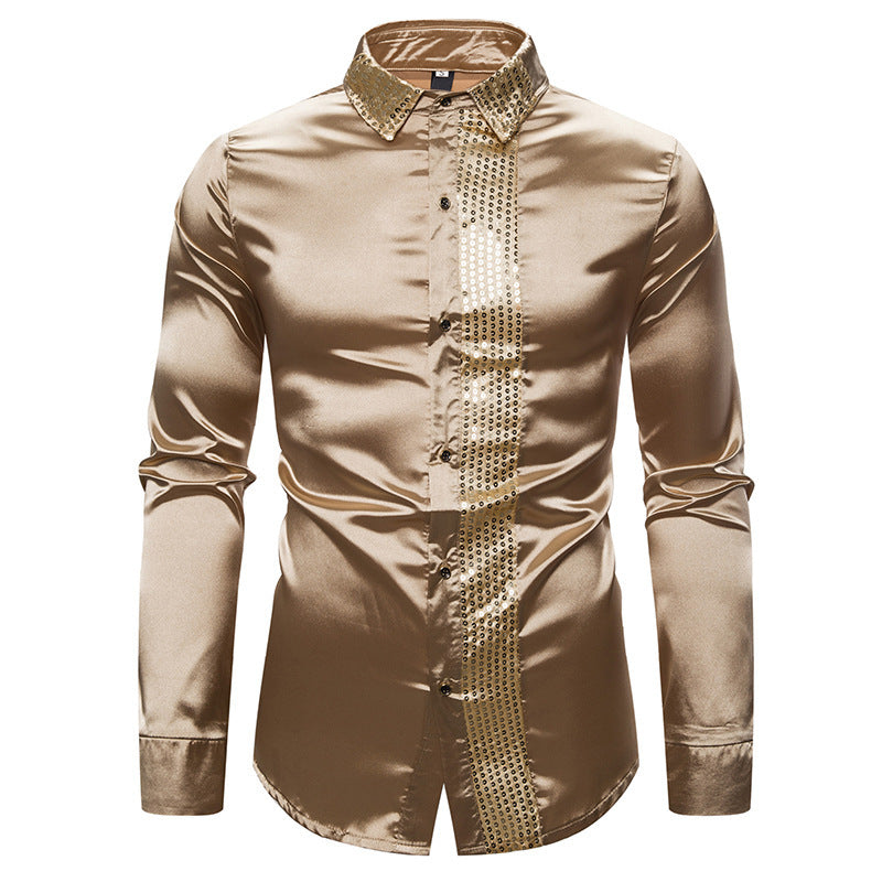 Camicia a maniche lunghe da uomo Valstrend Shop, stile ceremony con colletto a punta, tessuto elegante e moderno.