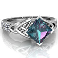 Anello Valstrend con topazio arcobaleno, stile creativo e personalizzato, perfetto come regalo di fidanzamento o evento in Europa e USA