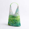 Borsa a spalla in tessuto con stampa di campo di grano dipinto ad olio, capiente e alla moda, marca Valstrend.