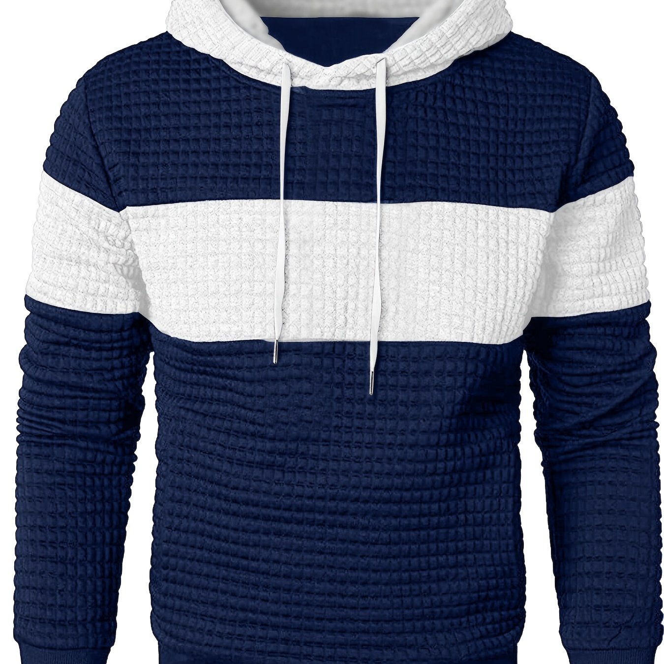 Felpa con cappuccio color block da uomo Valstrend, comoda e casual, perfetta per autunno e inverno.